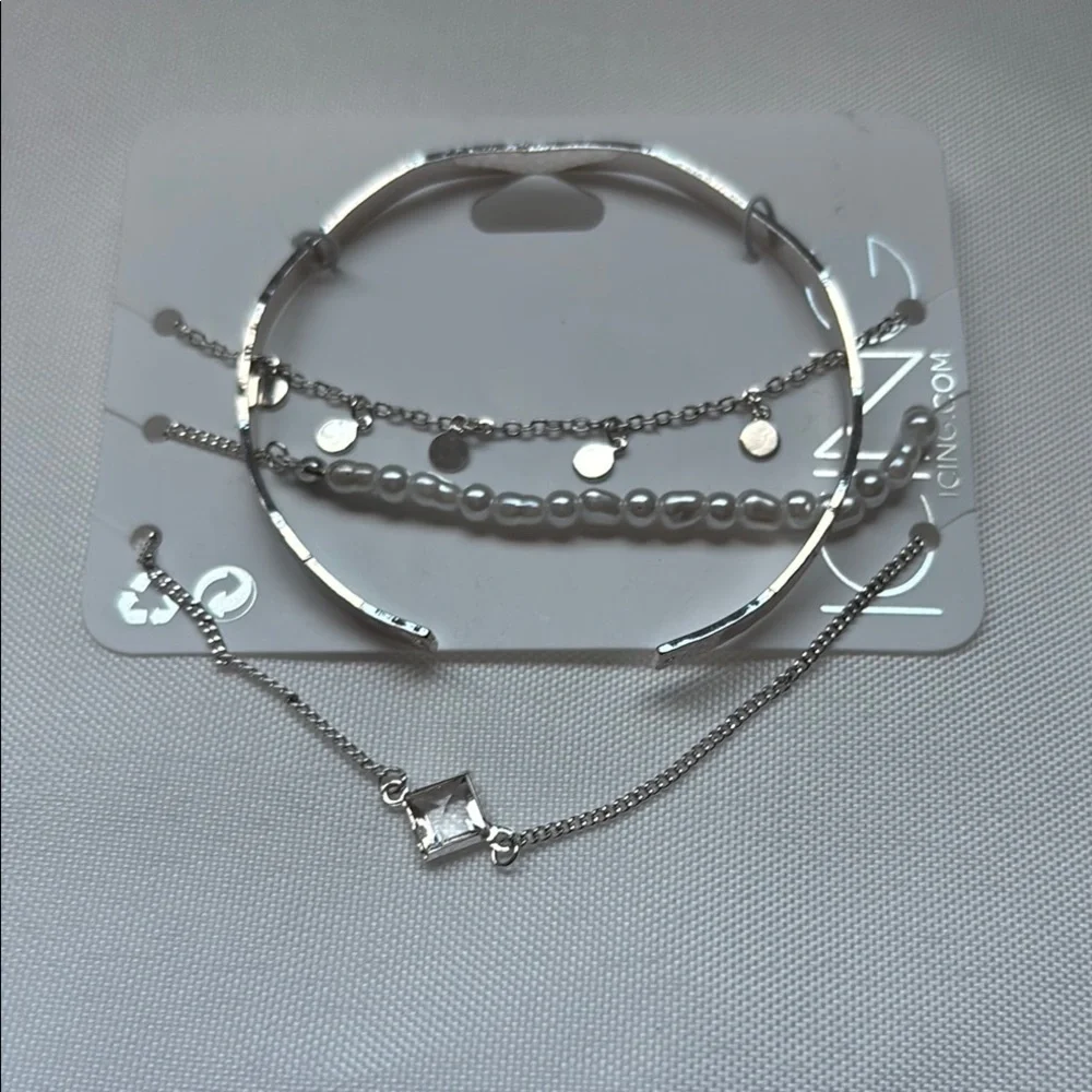 Icing Bracelet Set Silver - 4 Pack